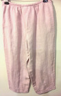 HOT COTTON Sz L Pink Linen Wide Leg Pant with Pockets 46" Hip by Marc Ware USA — photo 5