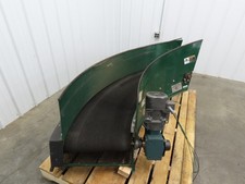Portec 24"x 90° Spiral Lift Curve Conveyor 19" Belt 230/460V 3PH Drive 72"L