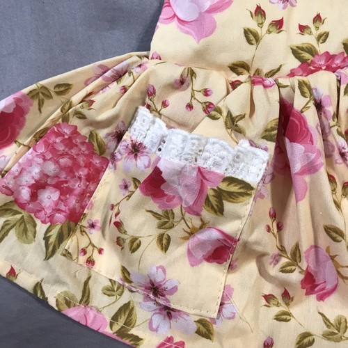 Arabella and Rose Romper Dress Girls Size 00 Yello Pink Floral Pockets - Picture 5 of 9