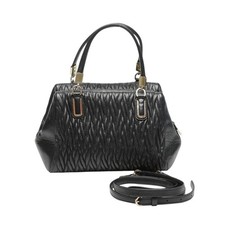 COACH Handbag 2way Shoulder Bag Satchel Madison Leather F49723 Black
