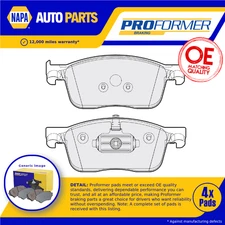 Brake Pads Set fits TOYOTA PROACE 1.6D Front 2016 on Proformer SU001A3132