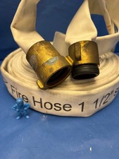 5ELEM 50 ft Fire Hose with 1.5" NH Couplers 250 psi