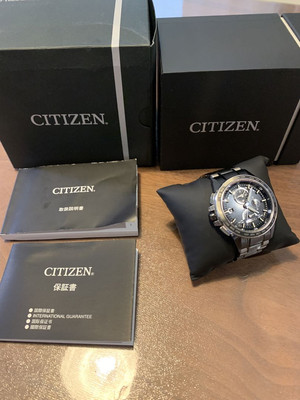 CITIZEN アテッサ AT9025-55E Citizen Attesa At9025-55E Analog Solar Men Black Titanium