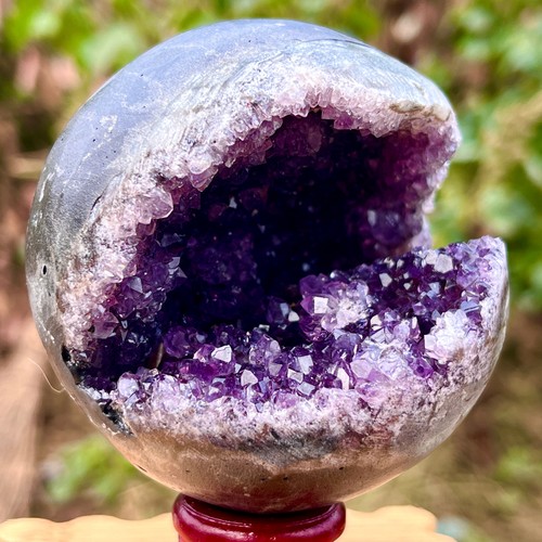 398G Natural amethyst geode quartz cluster crystal specimen healing - Picture 5 of 14