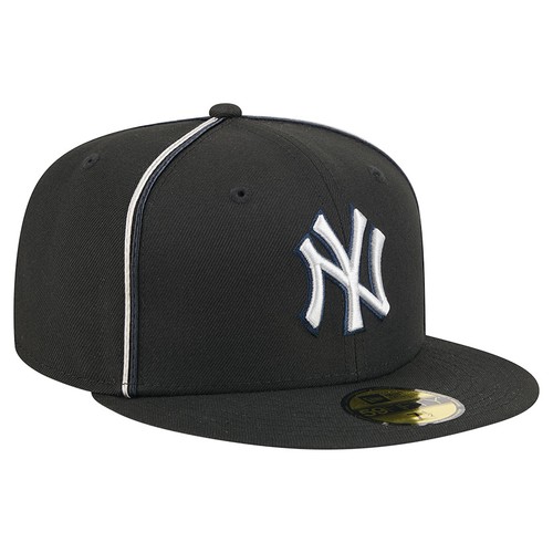 Men's New Era Black New York Yankees Soutache 59FIFTY Fitted Hat - Bild 3 von 5