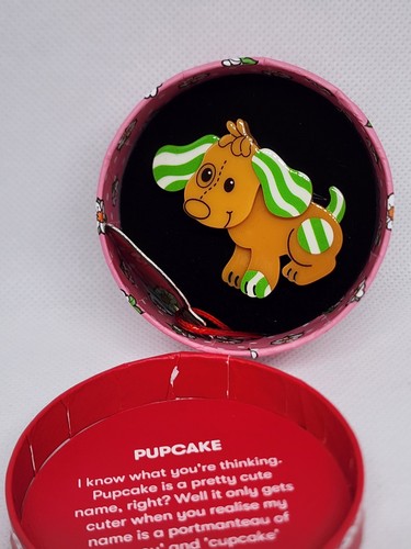 Erstwilder Pupcake Mini Brooch BNIB Strawberry Shortcake