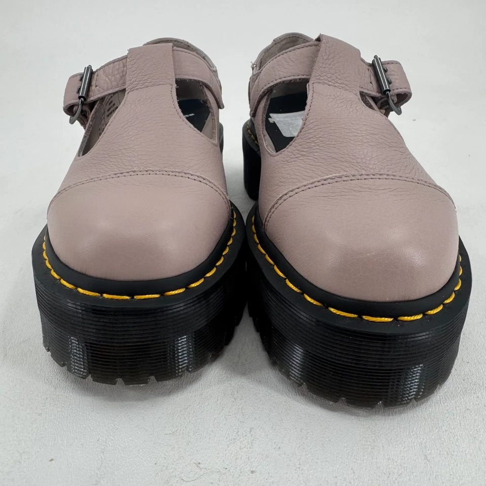 Dr Martens Bethan Mary Jane Shoes WOMENS Taupe Platform Leather Buckle SIZE 7 - Image 4 of 4