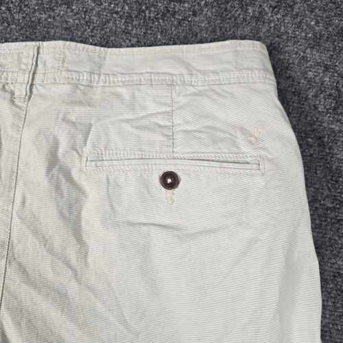 American Eagle Mens 33 Classic Extreme Flex Striped Chino Shorts - Picture 9 of 11