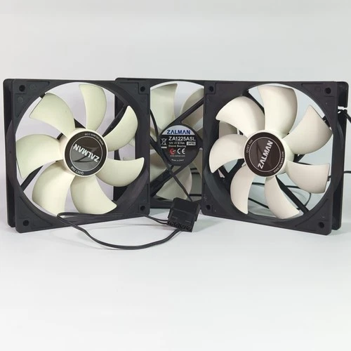 3x Zalman 120mm Case Fans ZA1225ASL ZA1225CSL Sleeve Bearing 4-Pin Molex 12V