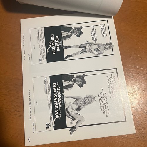 Die Herzogin und der Schmutzwasserfuchs Pressebuch Handbuch Filmwerbung 1976 Goldie Hawn - Bild 3 von 18