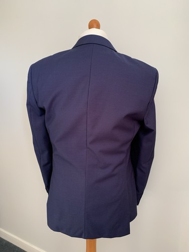 Mens LUXURY HUGO BOSS "HUGE6/GENIUS5" 3 PIECE SUIT In NAVY CHECK 42R *EX-CON* - Picture 5 of 9