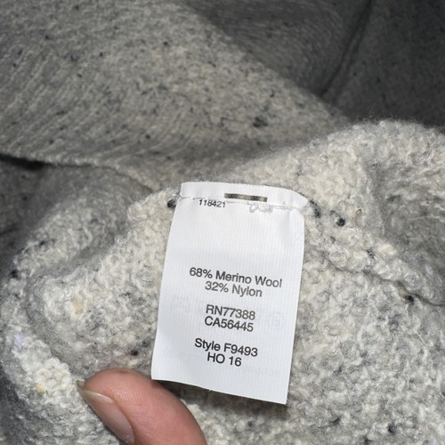 Madewell Pulloverkleid Merinowollmischung grau MEDIUM Knopfleiste hinten minimalistisch M - Bild 6 von 8