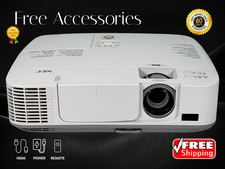 Reliable NEC Performance 3LCD Projector for Daily Office 3100 Lumens 1080p w/Kit