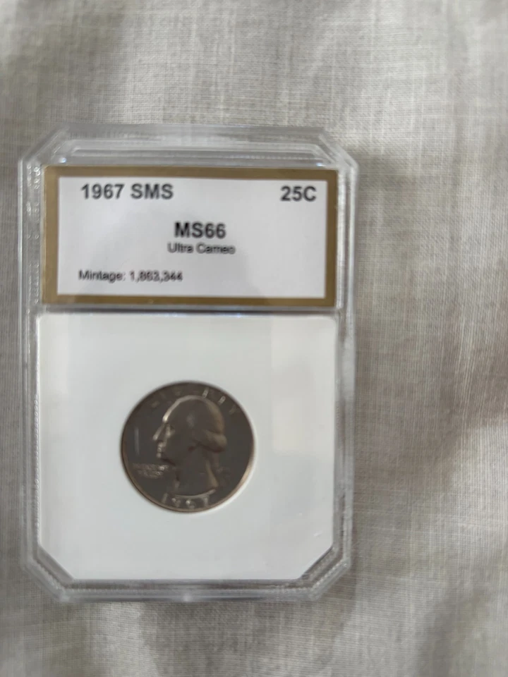 1967 SMS Washington Quarter NGC MS 66, MS 67, & MS 68 Cameos - Image 2 of 4