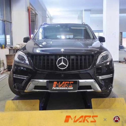 Black AMG Panamericana Style Bumper Grille Grill for Mercedes-Benz ML W166 12-15 - Picture 4 of 9