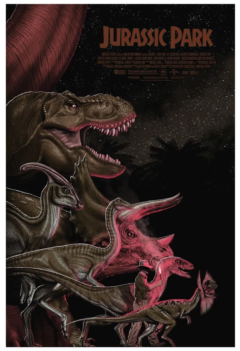ジュラシックパーク ワールド ポスター MONDO BNG シルクスクリーン