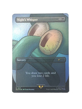 Night's Whisper 1937 RARE MtG Secret Lair Drop x SpongeBob Trading Card NM/M