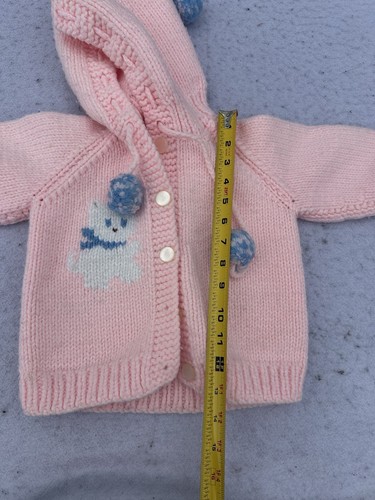 Vintage Kids Cowichan Knit Sweater 70s Cat Animal Size Small - Picture 7 of 7