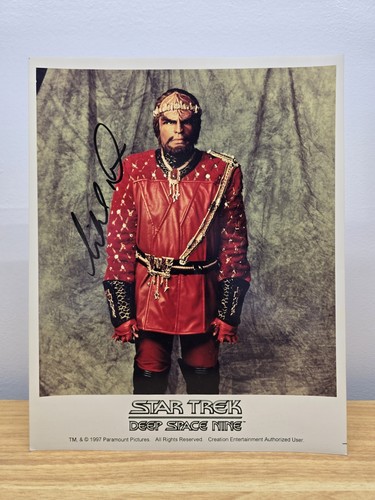 8" X 10" Michael Dorn Star Trek Autographed Photo Beckett Lieutenant Commander  - Picture 1 of 5