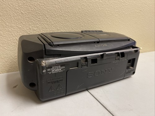 Sony Cfd-v10 Cd Cassette Am/fm Radio Portable Boombox Stereo System-NO PWR CORD - Picture 9 of 9