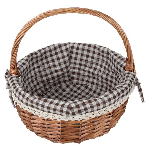  Imitation Rattan Storage Basket Decorative Fruit Baskets Handmade - Bild 5 von 10