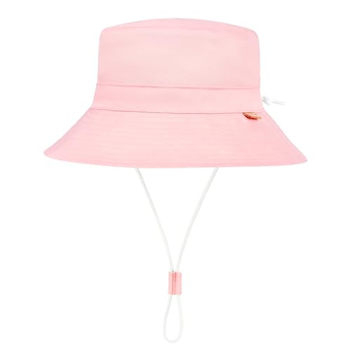 jerague Toddler Kids Baby Girl Breathable Sun Hat Cotton 12-24 Months 024-pink - Foto 5 di 5