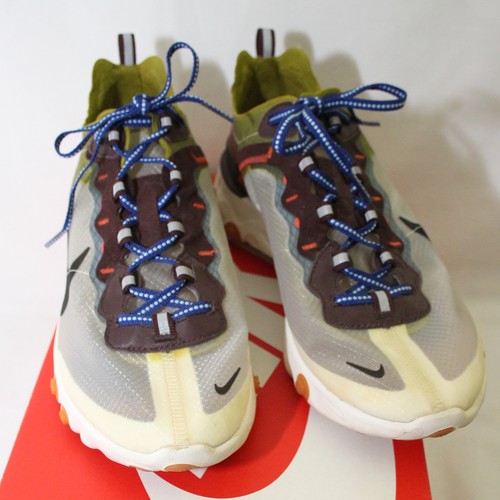 Nike React Element 87 Herren 9,5 Damen 11 Moos/Schwarz-El Dorado-Deep Royal Blue - Bild 2 von 12