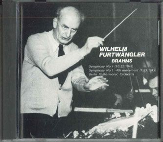CD Furtwangler Berliner Philharmoniker Brahms Symphonie Nr.4 Nr.1-4Th