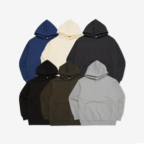 Men's Hoodies Loose Fit Pullover Casual Fashion Long Sleeve Hooded Sweatshirts - Picture 7 of 7