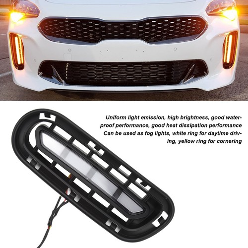 }1Pair LED Daytime Running Light High Brightness Yellow White Light Waterproof - Picture 9 of 12