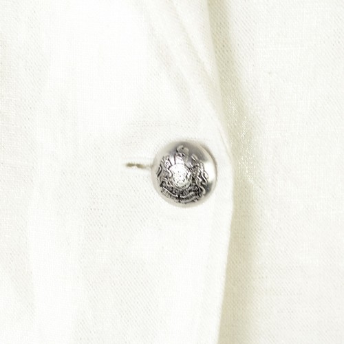 Lauren Ralph Lauren Women Linen Blazer Size 6 White 1 Button Long Sleeve NWT - Picture 4 of 16