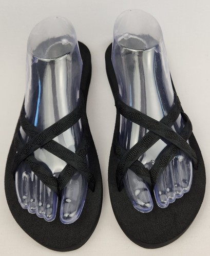 Teva Olowahu gepolsterte Damen-Slipper Flip-Flop Sandalen schwarz 6840 Größe 9 LESEN  - Bild 4 von 11