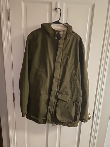 Womens Faherty Chore Sherpa Lined Utility Outdoors Hiking Jacket Size Large - Picture 1 of 10