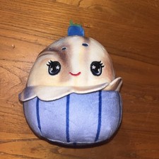 Squishmallow Blueberry Muffin 5 inch Cupcake Plush Toy 2022 Blue Brown Purple