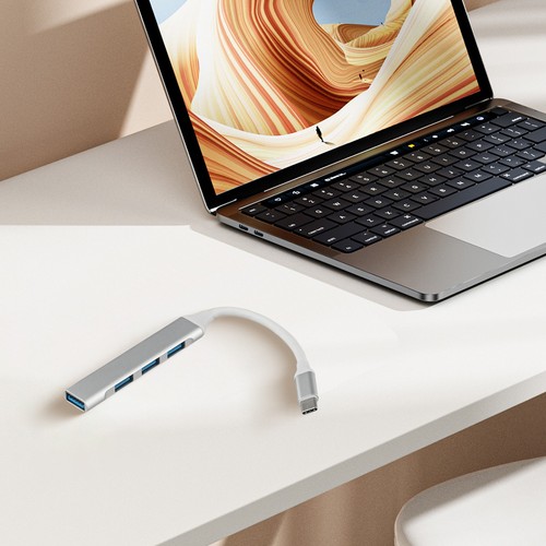 Podłącz wiele urządzeń z konwerterem USB C Hub i 4 portami USB3 0 2 0 - Zdjęcie 13 z 56