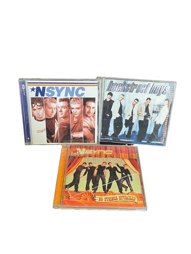NSYNC Backstreet Boys CD Lot No Strings Attached 90s Pop Boy Band Hits Vintage