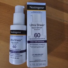 Non-Greasy & Lightweight: Neutrogena Sheer SPF 60 Moisturizing Face Serum