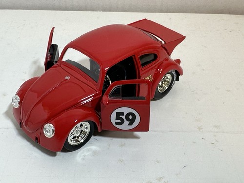 JADA TOYS 1959 VW VOLKSWAGEN BEETLE RED 1:32 DIECAST MODEL CAR NEW NO BOX 4.5" - Picture 9 of 12