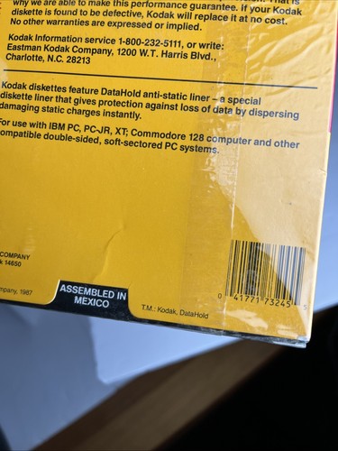 Kodak 5 1/4" Diskettes 2S 2D Double Sided 10 Computer Discs Double Density New - Afbeelding 16 van 20
