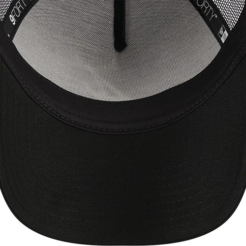Men's New Era Black Atlanta Braves A-Frame 9FORTY Trucker Adjustable Hat - Picture 5 of 5