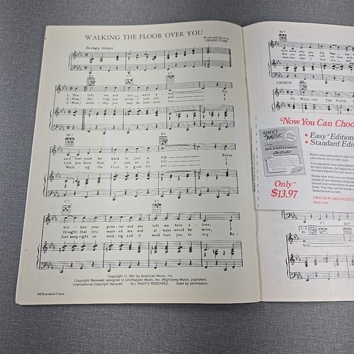 Sheet Music Magazine Standard Piano/Guitar November 1980 - 第 7/7 張圖片