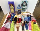 Disney Barbie Dolls Lot Of 16 Descendants Disney Store Belle Vintage Gowns