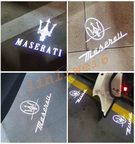 2pc Car LED Door Light Laser Projector HD Kit For Maserati GranTurismo 2012-2019 - Picture 7 of 10
