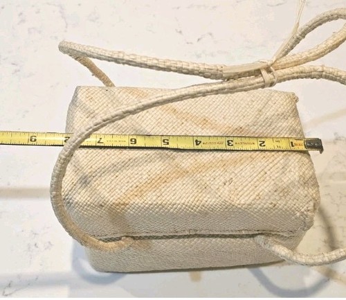 Borsa vintage MARSHALL ISLAND WOVEN KILI BAG borsa Lauhala ottima da trovare vista foto - Foto 5 di 6