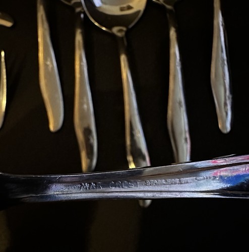 Vintage Mar-Crest Citation Atomic Starburst Stainless Flatware 55 Piece MCM 50’s - Picture 7 of 18