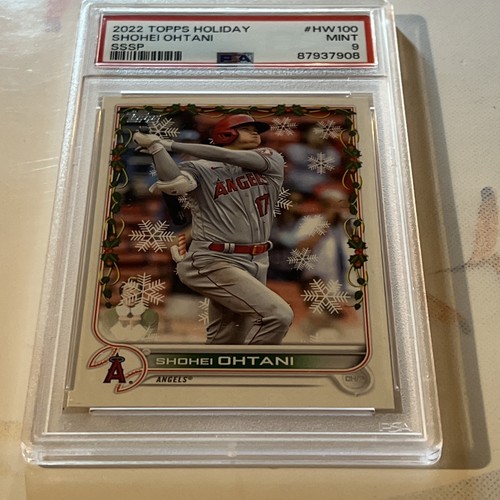 SHOHEI OHTANI 2022 TOPPS HOLIDAY RARE ELF SSSP #HW100 MINT PSA 9 LOW POP !! - Picture 4 of 5