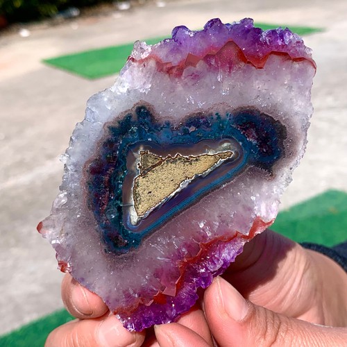 114G Natural high-quality Amethyst agate quartz cluster slice crystal mineral - 第 7/23 張圖片