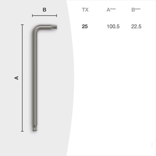 TORX® Winkelschraubendreher Chrom Kugelkopf Black Tip TX9-TX40 Winkelschlüssel - Bild 28 von 47
