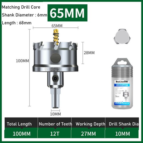 Range TCT Hole Saw HSS Drill Bit Carbide Tip Cutter Alloy Tool Stainless Steel - Picture 41 of 60