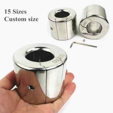 Ball Stretchers Custom Size 15 Sizes Stainless Steel Scrotum Pendants Testicle